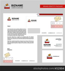 Email Business Letterhead, Envelope and visiting Card Design vector template