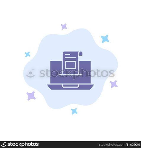 Email, Communication, Emails, Envelope, Letter, Mail, Message Blue Icon on Abstract Cloud Background
