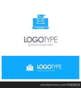 Email, Communication, Emails, Envelope, Letter, Mail, Message Blue Solid Logo with place for tagline
