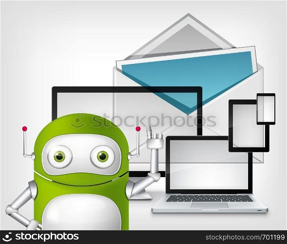 Email. Concept Illustration. Vector EPS 10.