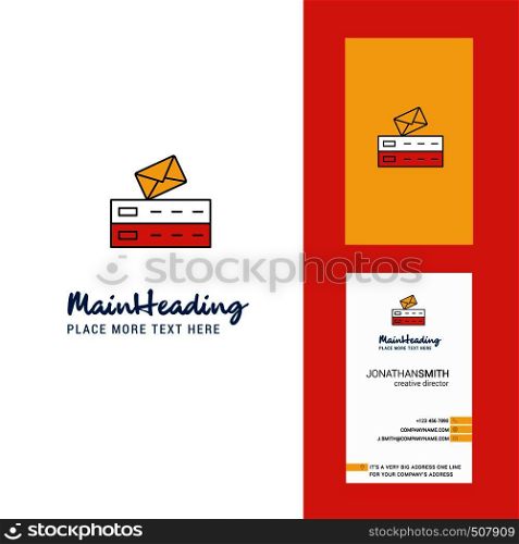 Email Creative Logo and business card. vertical Design Vector