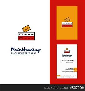 Email Creative Logo and business card. vertical Design Vector