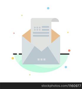 Email, Envelope, Greeting, Invitation, Mail Abstract Flat Color Icon Template