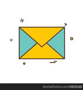 email envelope icon vector design