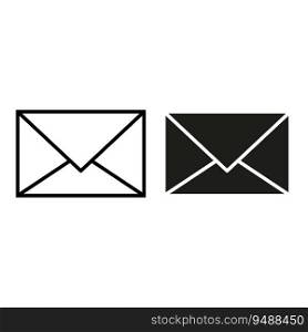 Email envelope icon. Vector illustration. EPS 10. stock image.. Email envelope icon. Vector illustration. EPS 10.