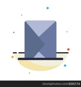 Email, Envelope, Mail, Message, Sent Abstract Flat Color Icon Template