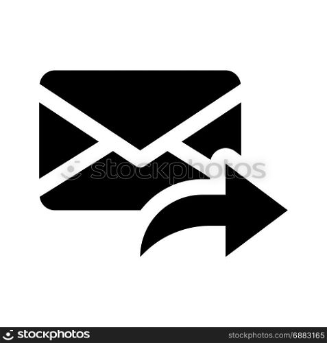 email forward, icon on isolated background