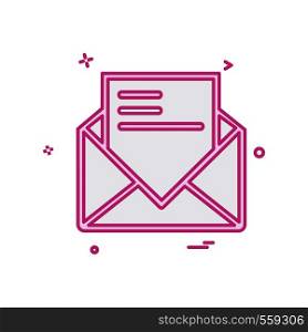 Email icon design vector