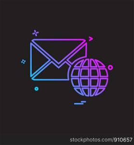 Email icon design vector