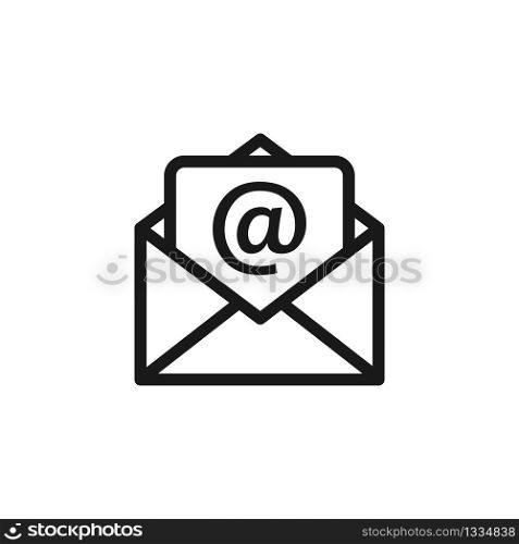 Email icon isolated on white background. Vector EPS 10