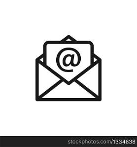 Email icon isolated on white background. Vector EPS 10