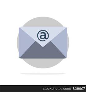 Email, Inbox, Mail Abstract Circle Background Flat color Icon