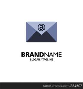 Email, Inbox, Mail Business Logo Template. Flat Color
