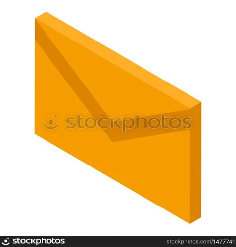 Email letter icon. Isometric of email letter vector icon for web design isolated on white background. Email letter icon, isometric style