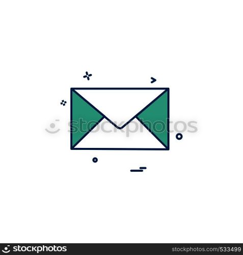 email mail letter icon vector design