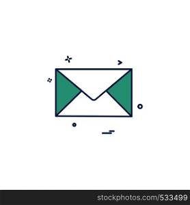 email mail letter icon vector design