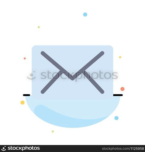 Email, Mail, Message Abstract Flat Color Icon Template