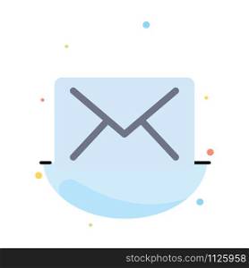 Email, Mail, Message Abstract Flat Color Icon Template