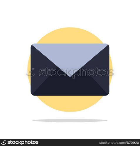 Email, Mail, Message, Sms Abstract Circle Background Flat color Icon