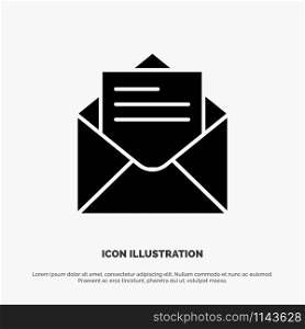 Email, Mail, Message, Text solid Glyph Icon vector