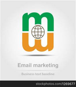 Email marketing business icon for creative design. Email marketing business icon