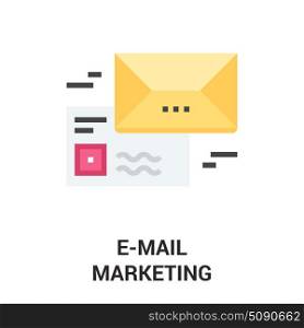 email marketing icon. Modern flat vector illustration icon design concept. Icon for mobile and web graphics. Flat symbol, logo creative concept. Simple and clean flat pictogram, 64X64 pixel perfect