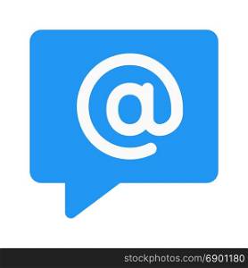 email message, icon on isolated background