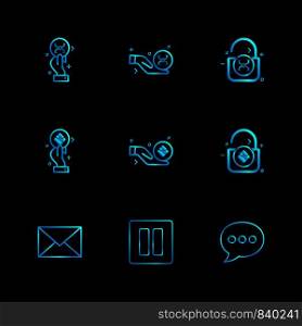 email , pause , message , crypto currency , money, crypto , currency , icons , lock , unlock , graph , rate ,icon, vector, design, flat, collection, style, creative, icons