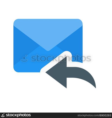 email reply, icon on isolated background