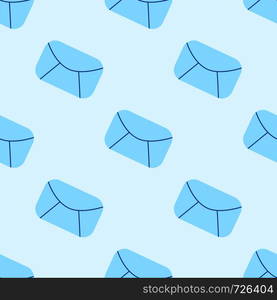 Email seamless pattern. Mail symbol flat graphic illustration wallpaper on white background. Email seamless pattern. Mail symbol wallpaper. Business backdrop