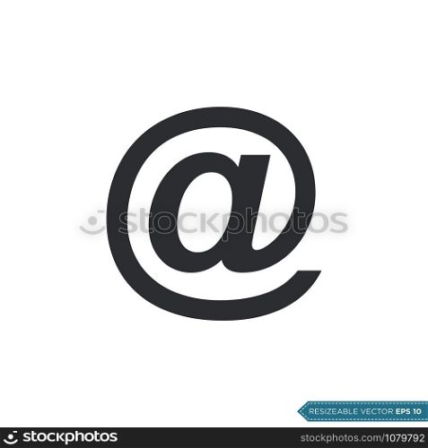 Email Sign, UI / UX Icon Vector Symbol Illustration Design