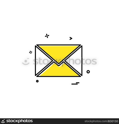 email sms mail icon vector