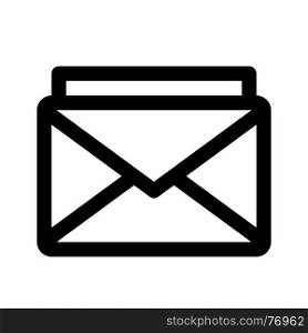 email stack, icon on isolated background
