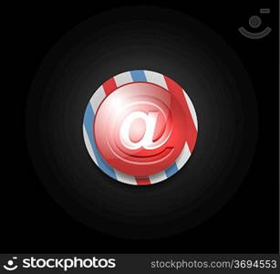 Email vector icon / button desing