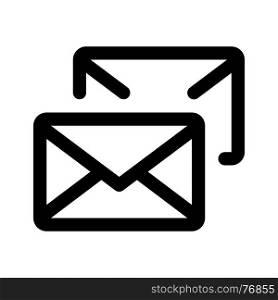 emails, icon on isolated background