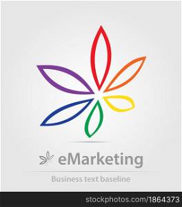 eMarketing business icon for creative design. eMarketing business icon