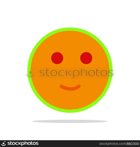 Embarrassed, Emojis, School, Study Abstract Circle Background Flat color Icon