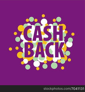 emblem cash back. Isolated sticker, labels, emblem Cash Back. Template vector illustration