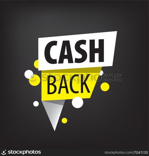 emblem cash back. Isolated sticker, labels, emblem Cash Back. Template vector illustration