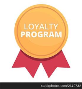 Emblem loyalty program icon cartoon vector. Customer card. Online discount. Emblem loyalty program icon cartoon vector. Customer card