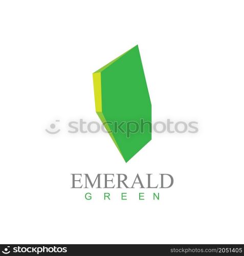 emerald diamond logo vector icon illustration