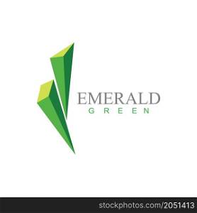 emerald diamond logo vector icon illustration