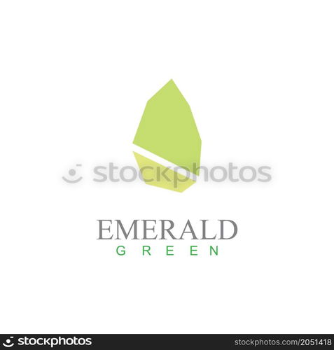 emerald diamond logo vector icon illustration