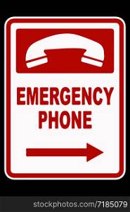 emergency call phone icon Vector illustration