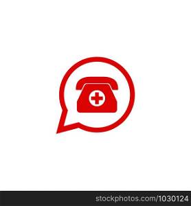Emergency call vector icon illustration design