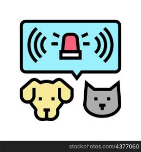 emergency care domestic pets color icon vector. emergency care domestic pets sign. isolated symbol illustration. emergency care domestic pets color icon vector illustration