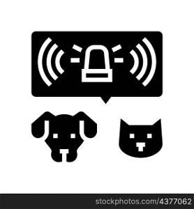 emergency care domestic pets glyph icon vector. emergency care domestic pets sign. isolated contour symbol black illustration. emergency care domestic pets glyph icon vector illustration