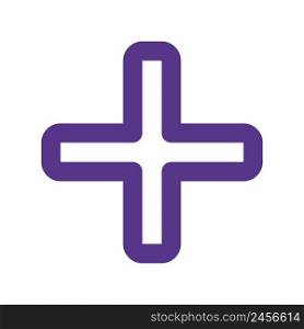 Emergency cross symbol for healthcare and safety