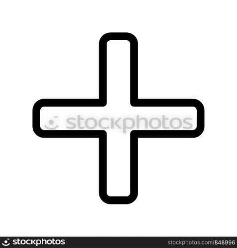 Emergency cross symbol for healthcare and safety