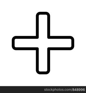 Emergency cross symbol for healthcare and safety